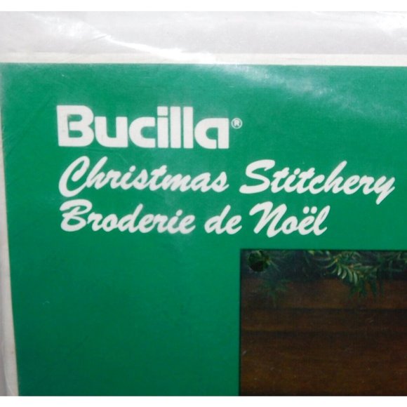 VTG Bucilla Christmas Stitchery Candlewicking Stocking 32253 TOYLAND New 18" - Picture 3 of 6